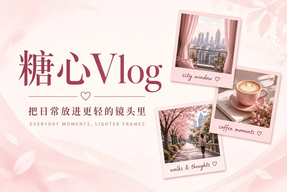 糖心Vlog日常与城市影像原创封面