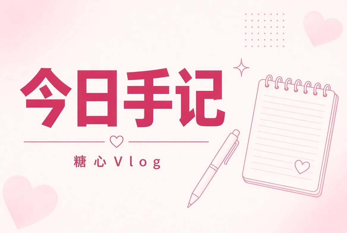 今日便笺手账主题原创插画
